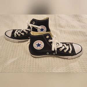 Leather Converse High Tops Size 5 Mens, 6.5 Womens